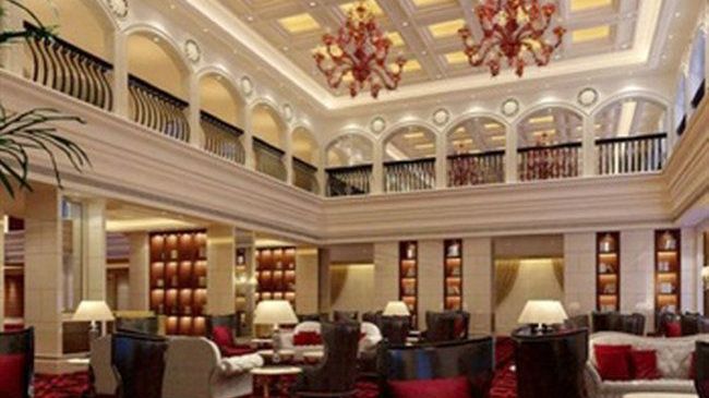 Luxury Blue Horizon Hotel Dongying Restoran fotoğraf